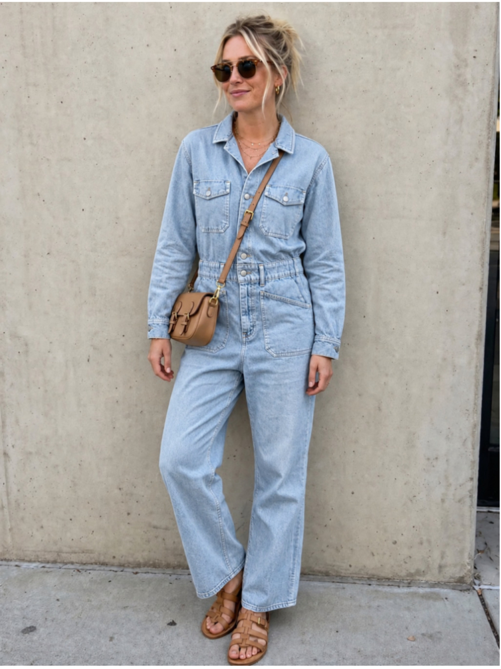 Universal Thread Long Sleeve Utility Baggy Denim Jumpsuit New Size 4